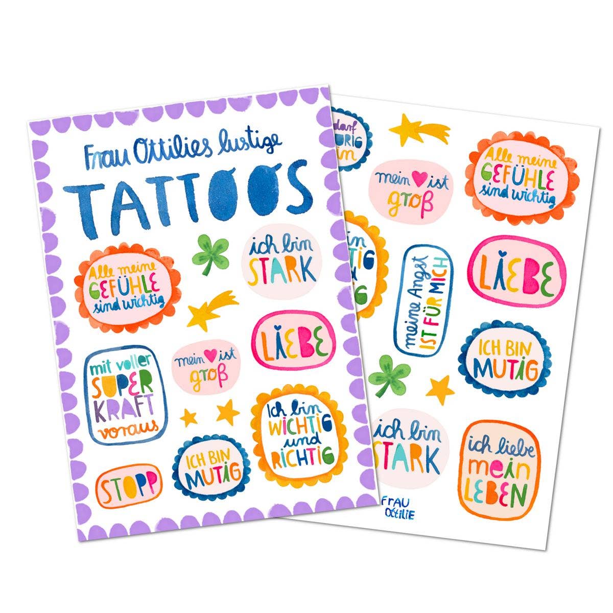 Kindertattoos Affirmationen von Frau Ottilie