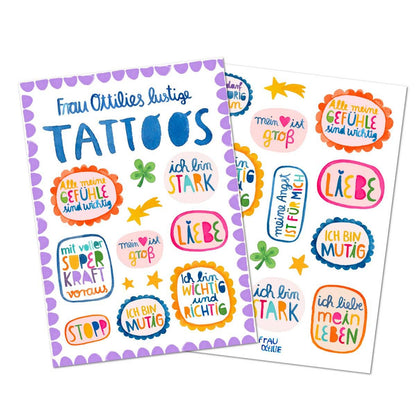 Kindertattoos - Affirmationen