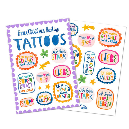 Kindertattoos - Affirmationen
