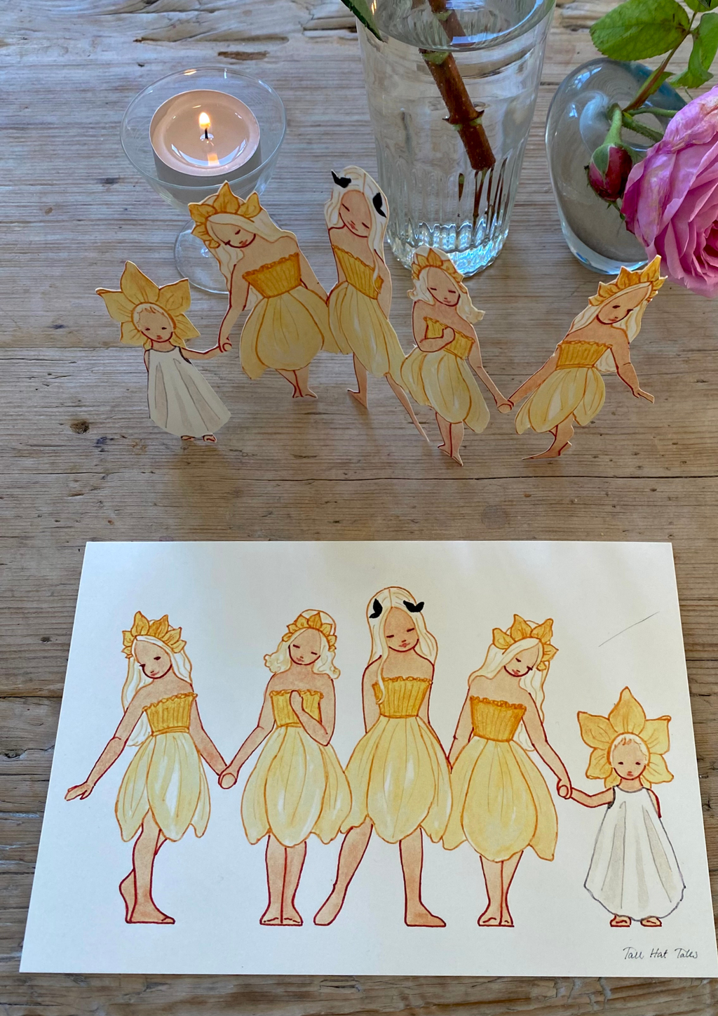 Bastelbogen Narzissen-Mädchen von Tall Hat Tales