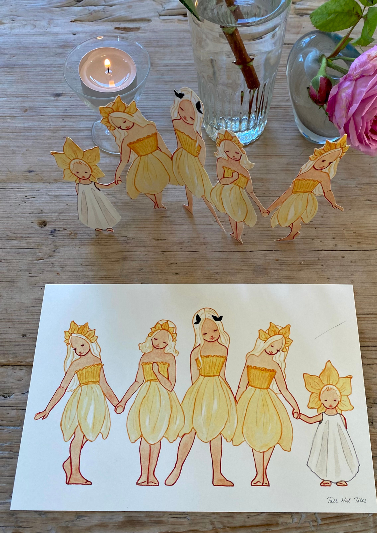 Bastelbogen Narzissen-Mädchen von Tall Hat Tales