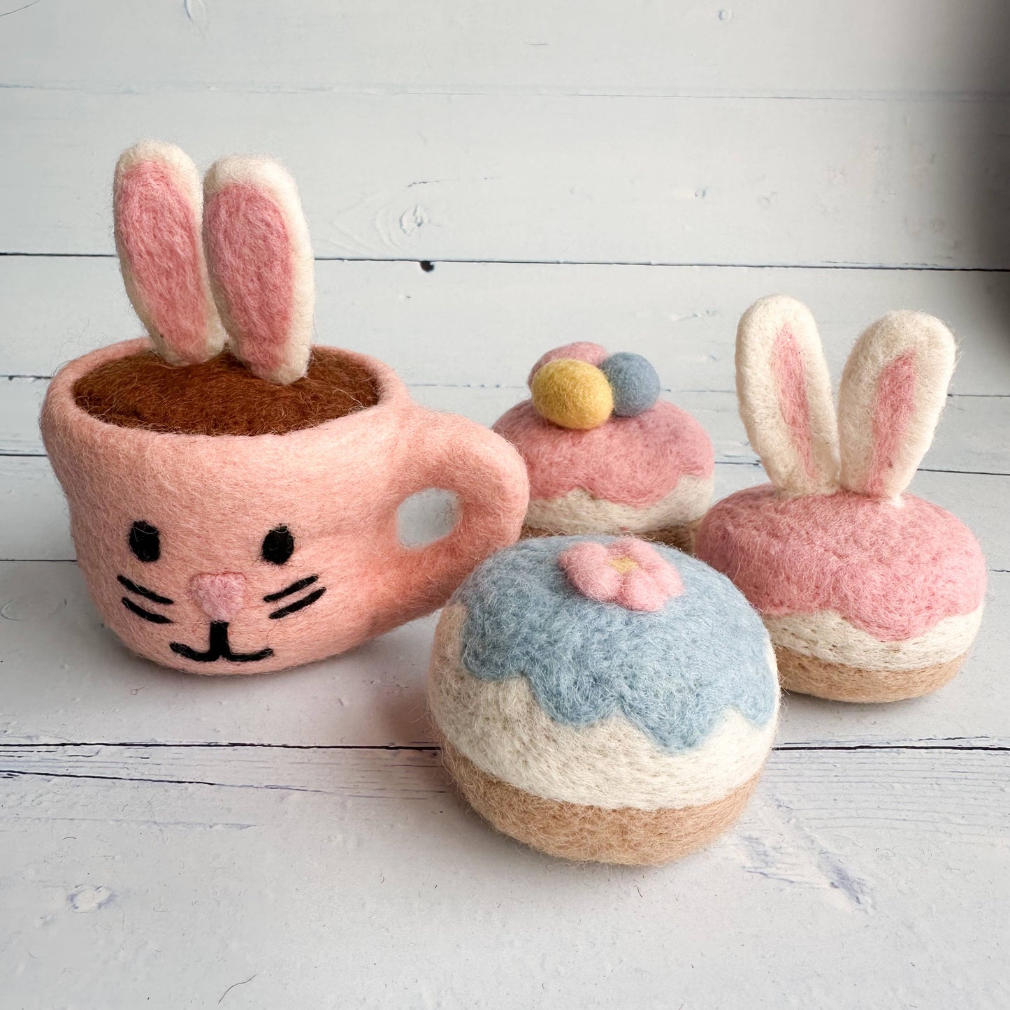 Filz - Käsekuchen-Häppchen - Set aus 3 Stück