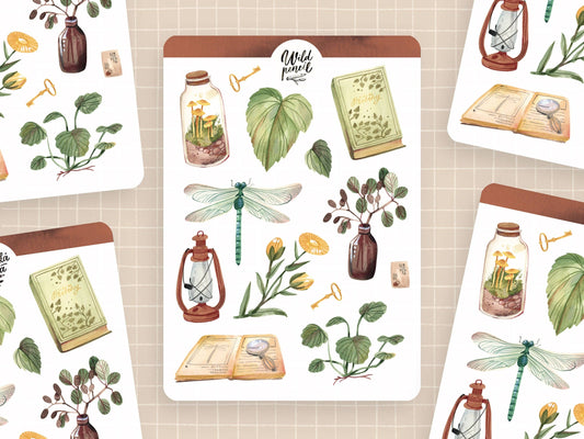 Stickerbogen - Botanica