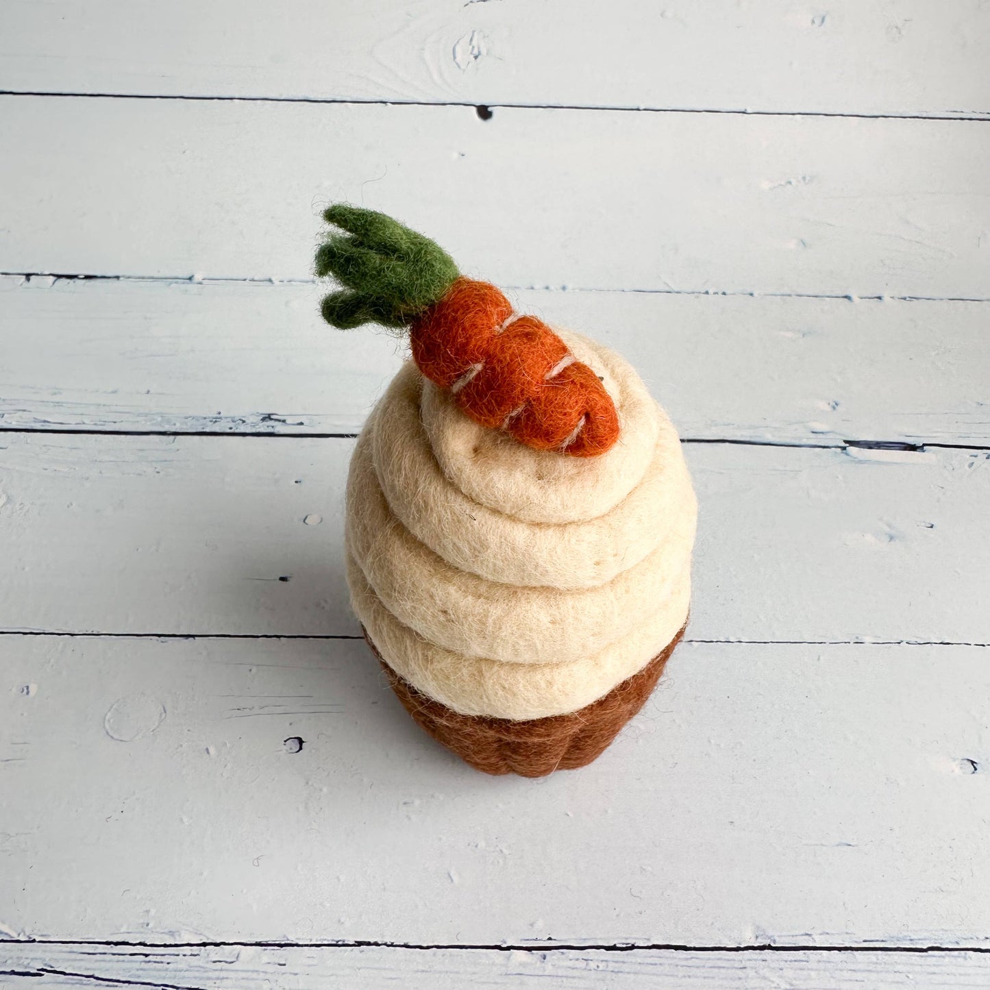 Filz - Oster-Karottenkuchen - Cupcake