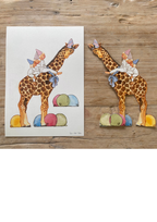 Bastelbogen Geburtstagstier Giraffe von Tall Hat Tales, Ansicht 3