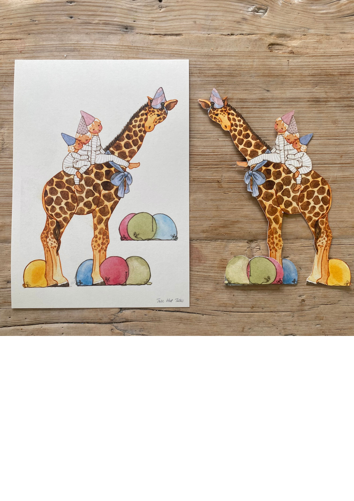 Bastelbogen Geburtstagstier Giraffe von Tall Hat Tales, Ansicht 3