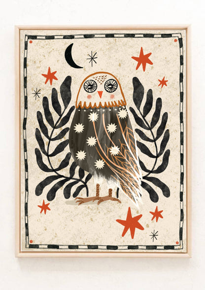 Print - Folk Eule