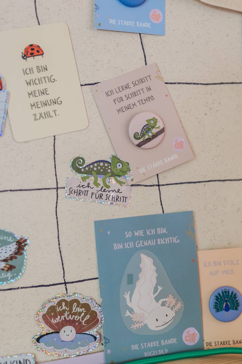 Sticker - Chamäleon - Schritt für Schritt