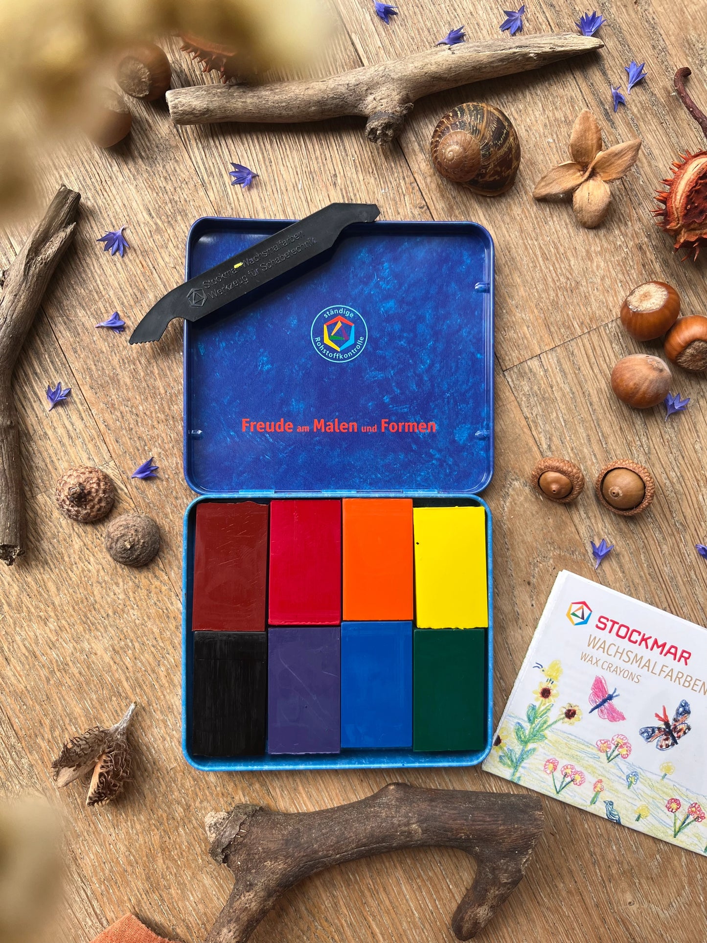 Stockmar 8 Blöcke im Blechetui