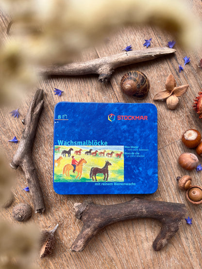 Stockmar 8 Blöcke im Blechetui