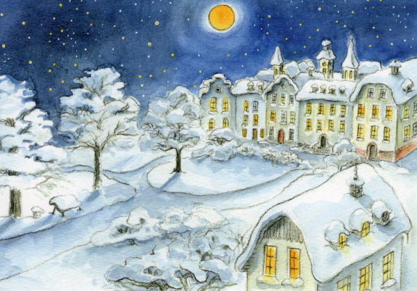 Stadt im Winter
