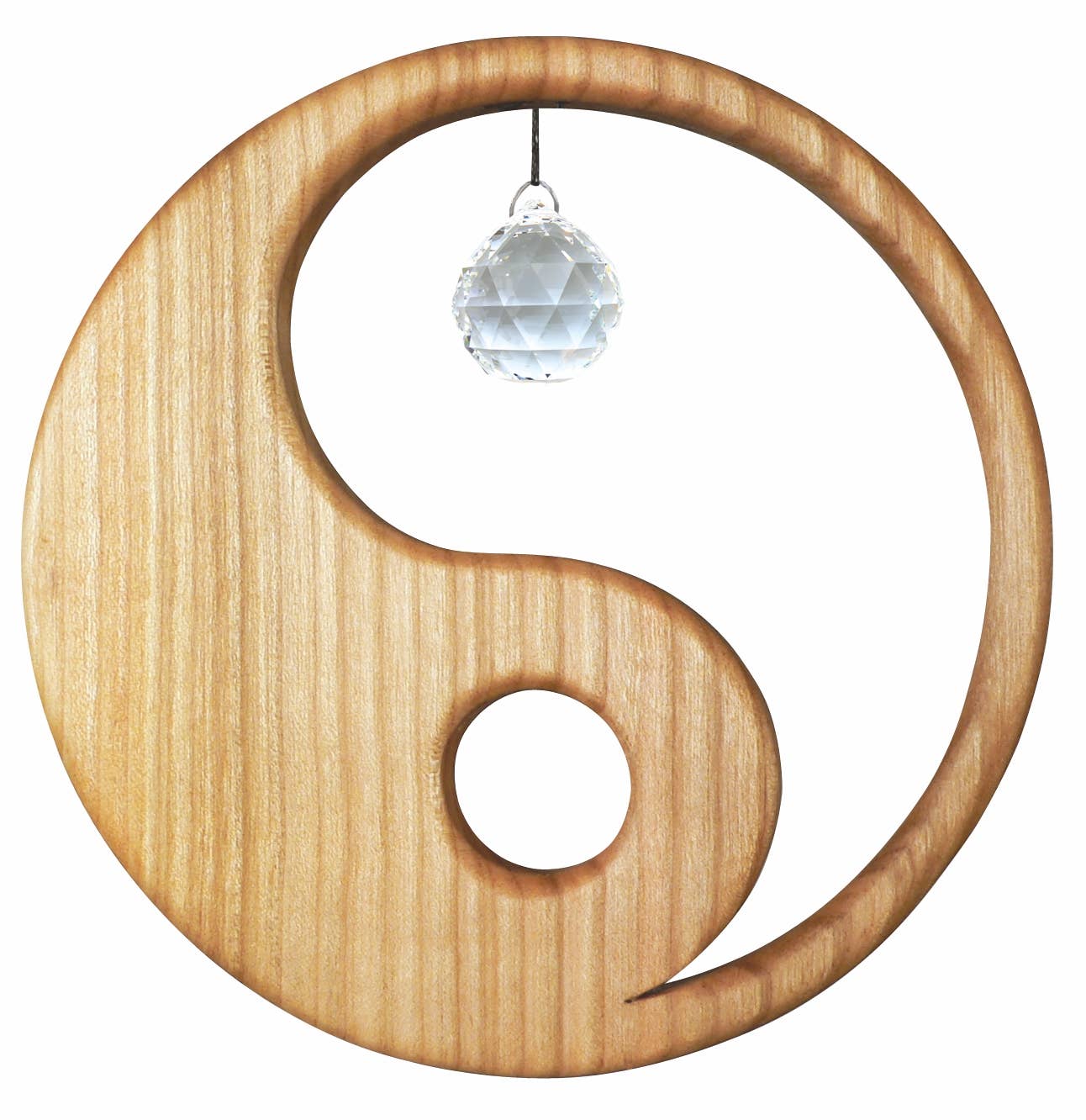 Fensterschmuck - Ying Yang mit Regenbogen-Kristall