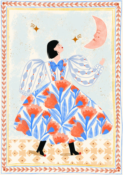 Print - Folk Frau