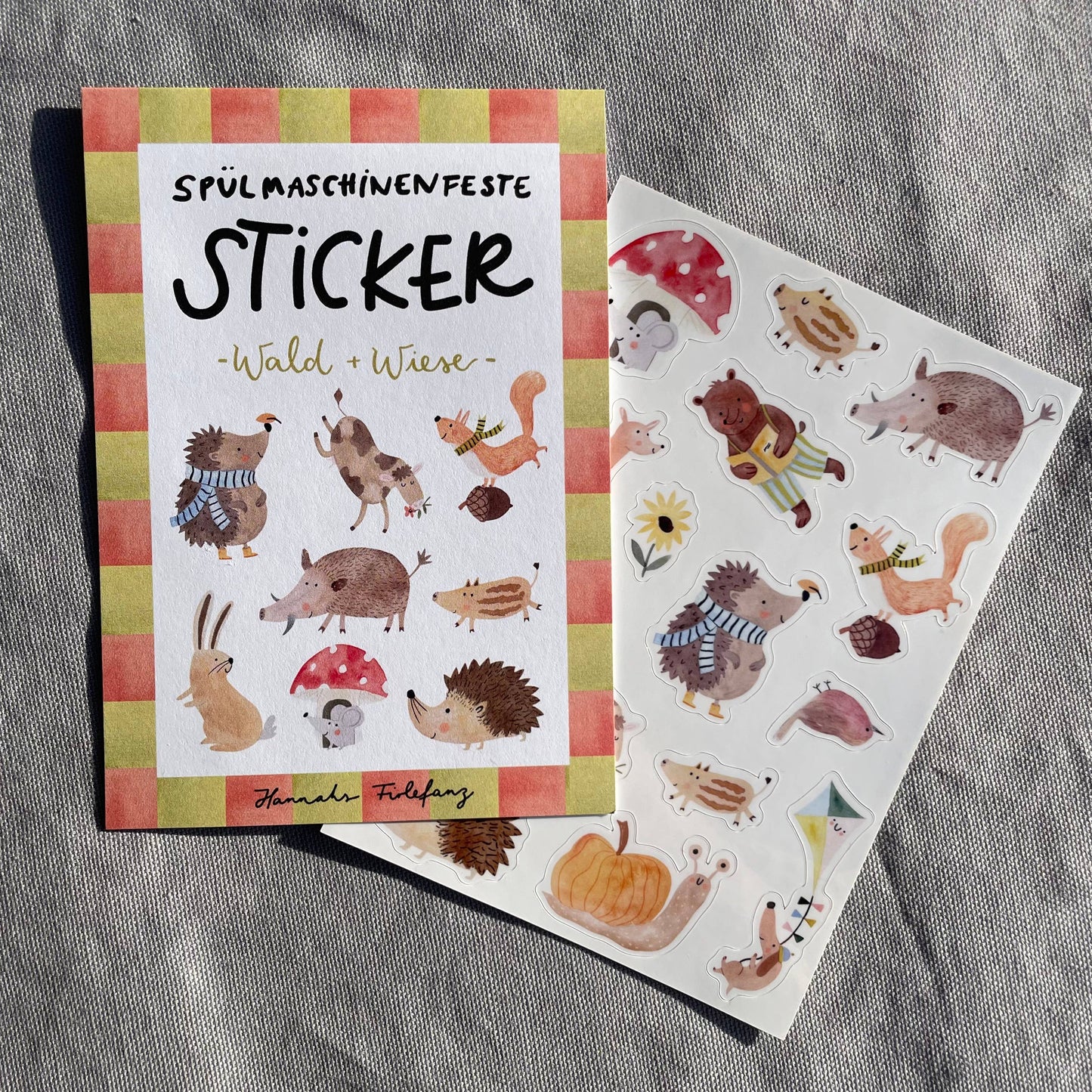 Stickerbogen - Wald und Wiese