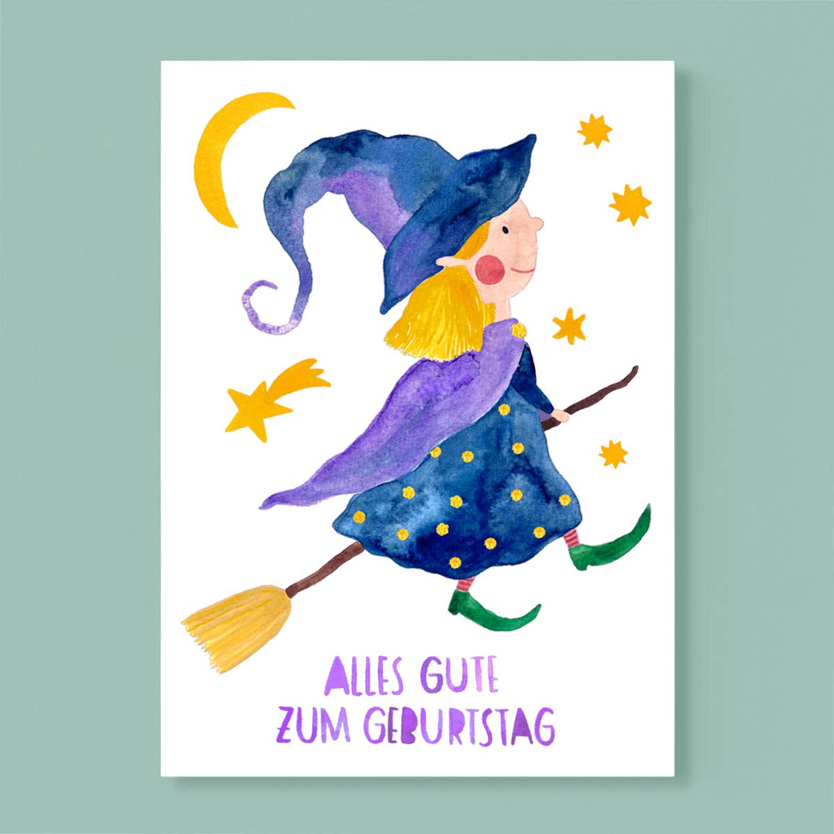 Alles Gute mit kleiner Hexe A6
