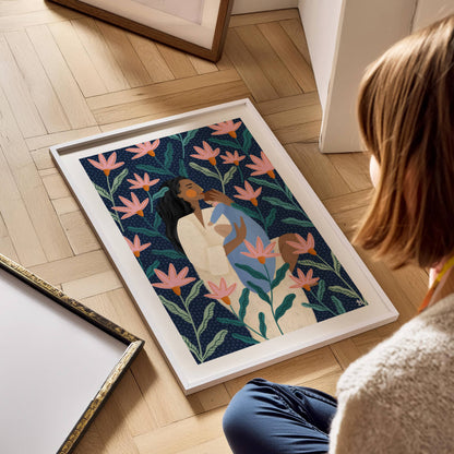 Blühende Mama - Kunstdruck A3