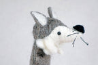 Fingerpuppe Wolf aus Filz von Nacha Interior