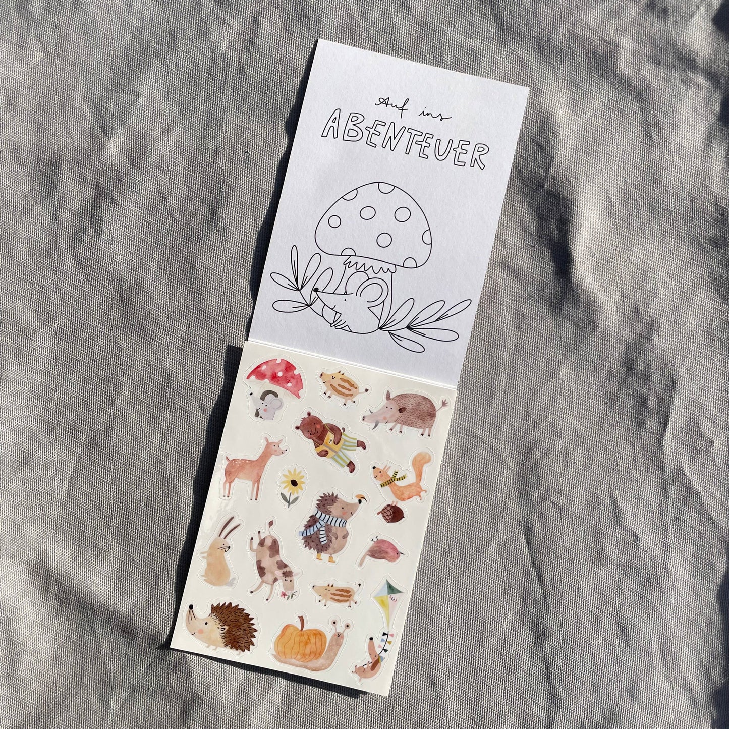 Stickerbogen - Wald und Wiese