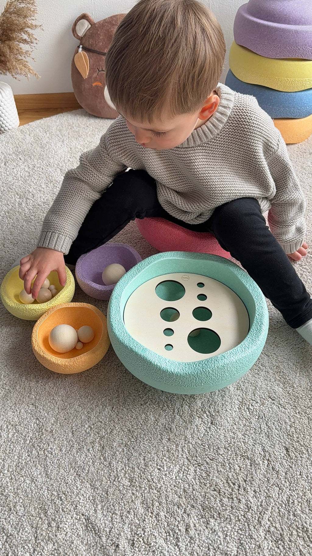 Aktivitätsplatte Größenstufen kompatibel mit Stapelstein® von MomsCrew