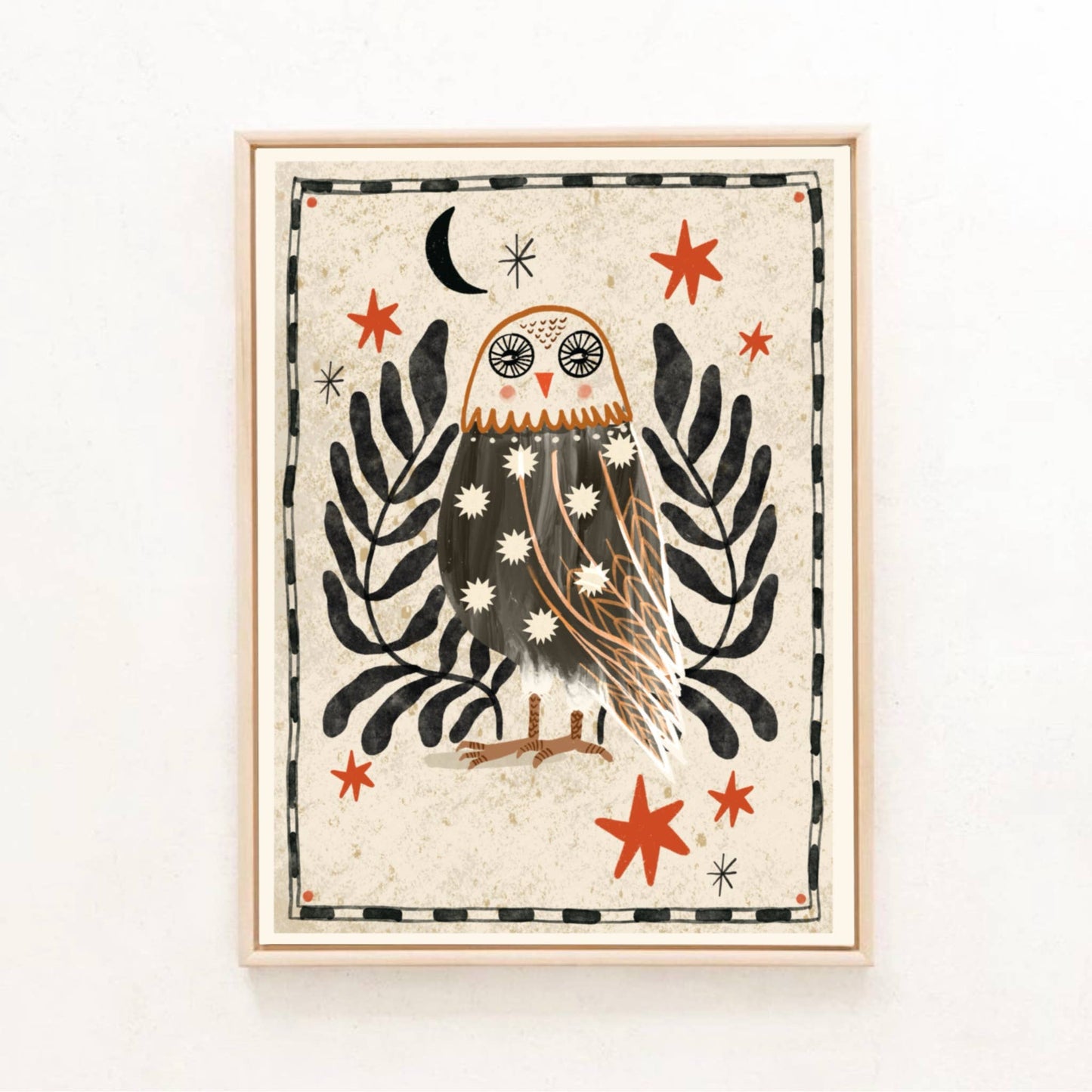 Print - Folk Eule