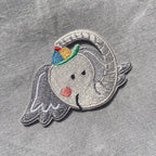 Bügelpatch Elefant mit Hütchen von Hannahs Firlefanz