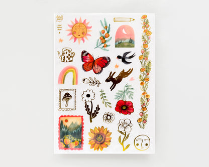 Vinyl‑Stickerbogen - Spätsommer