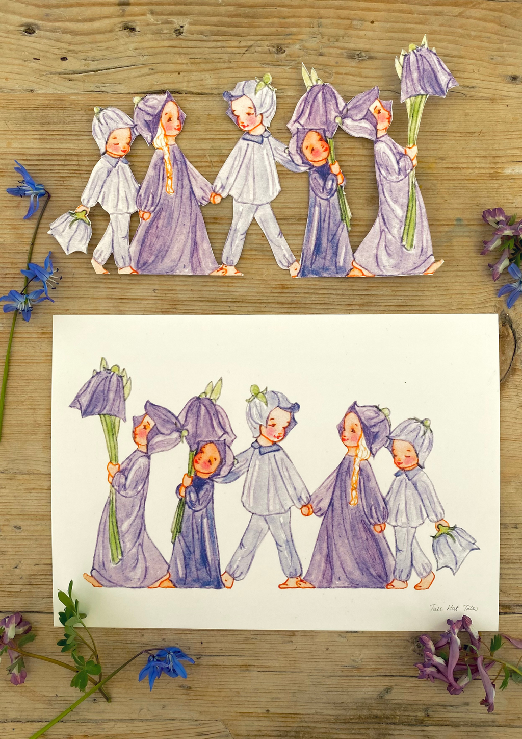 Bastelbogen Glockenkinder von Tall Hat Tales