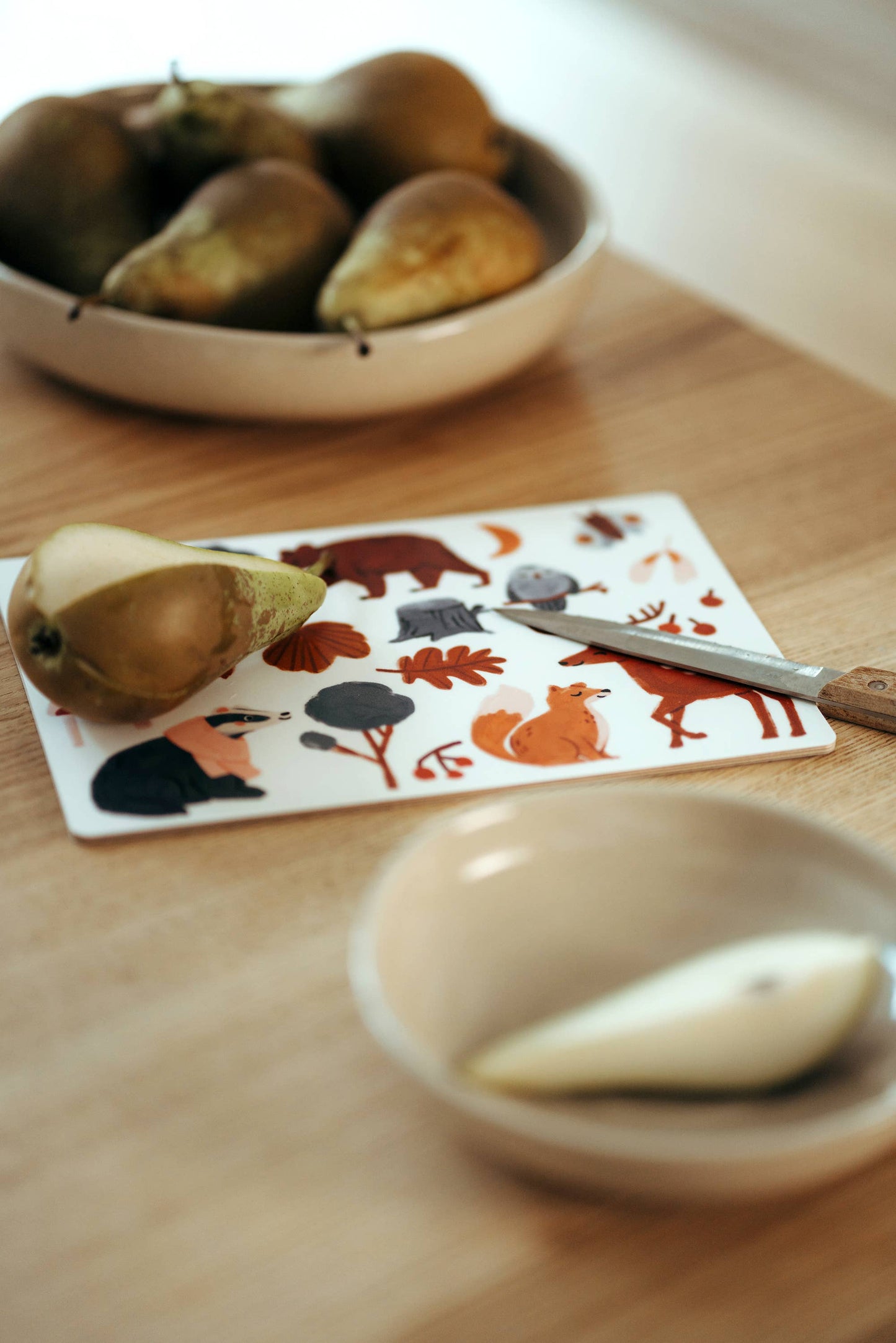Frühstücksbrettchen „Waldtiere"