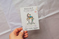 Mini-Bügelbild Zebra „Ich bin einzigartig.“ von Liesels Wicht auf A7-Kärtchen