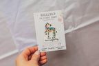 Mini-Bügelbild Zebra „Ich bin einzigartig.“ von Liesels Wicht auf A7-Kärtchen
