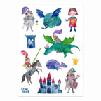 Kindertattoos Ritter und Drachen von Frau Ottilie