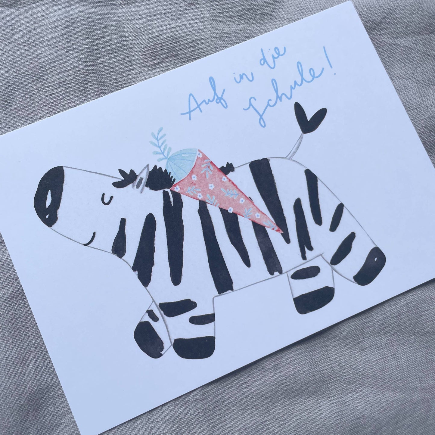 Einschulung - Zebra