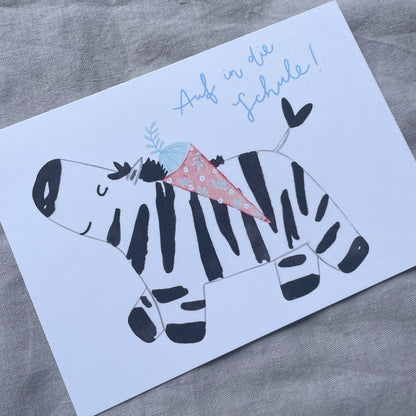 Einschulung - Zebra