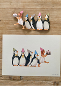 Bastelbogen Geburtstagstiere Pinguine von Tall Hat Tales