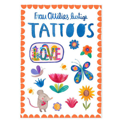 Kindertattoos - Blumen & Liebe