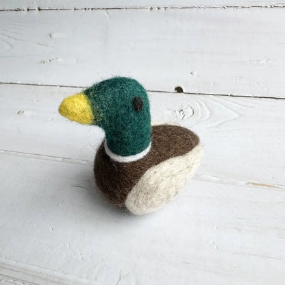 Filzfiguren - Teichfreunde - Ente, Frosch und Salamander