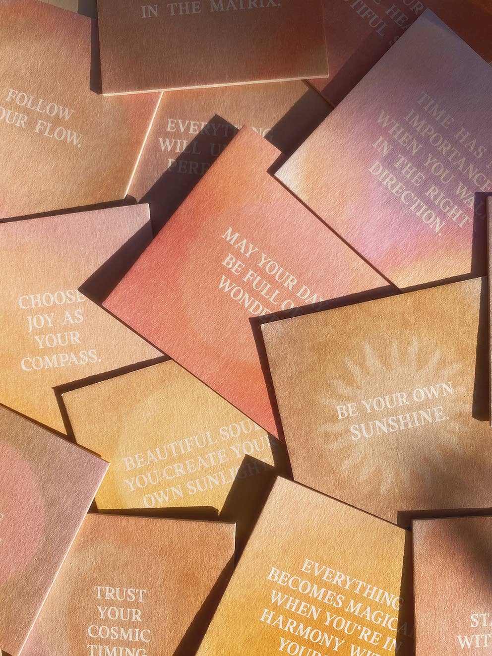 Be your own sunshine - Kartenset - 15 Karten mit Affirmationen