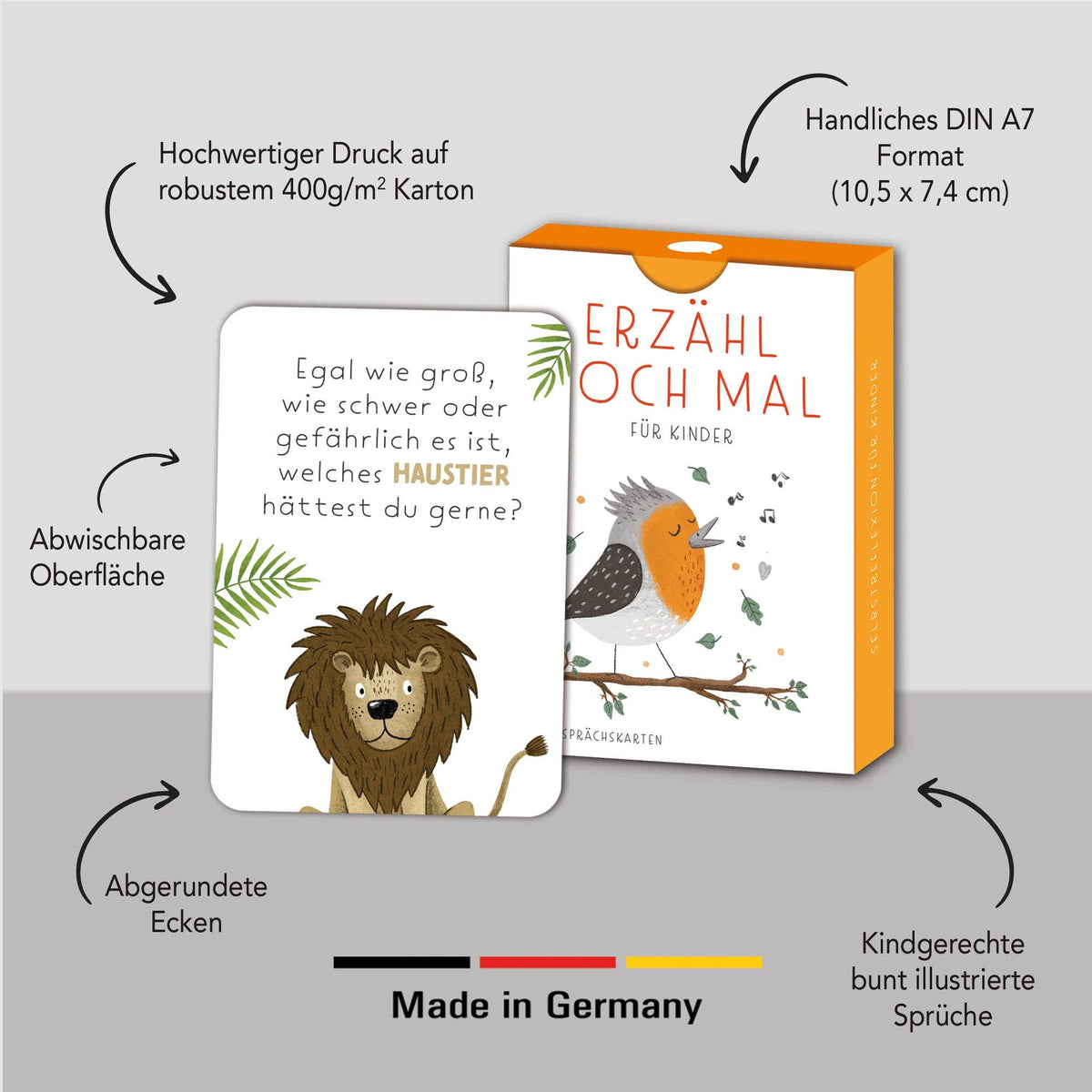 Gesprächskarten Erzähl doch mal für Kinder von Rüsselfuchs