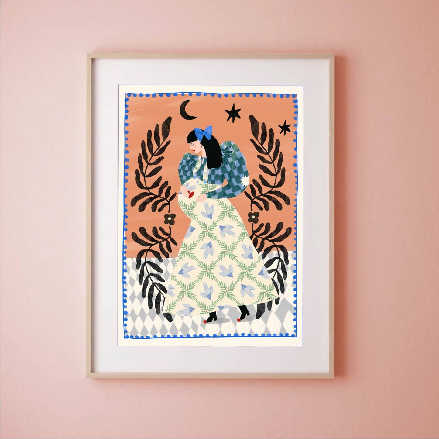 Print - Folk Schwangere