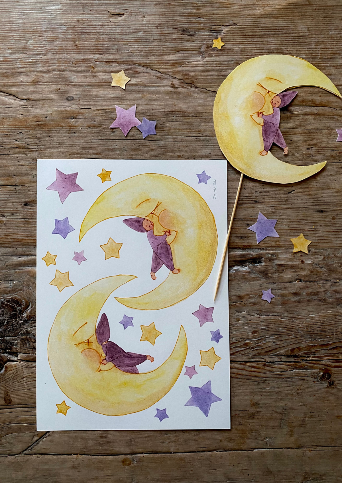 Bastelbogen Mondkind von Tall Hat Tales