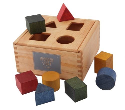 Regenbogen-Formensortierbox