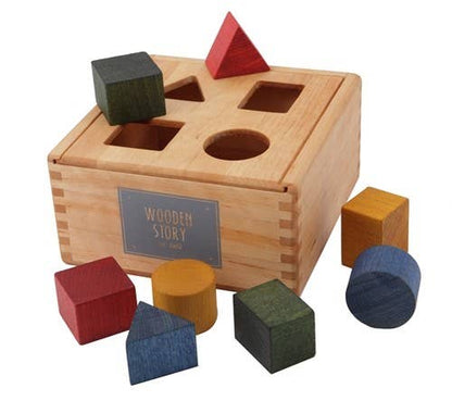 Regenbogen-Formensortierbox