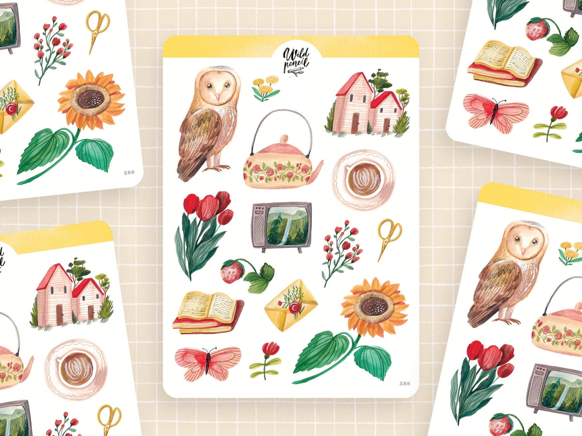 Stickerbogen -Spätsommer
