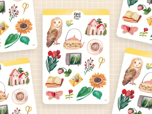 Stickerbogen - Spätsommer