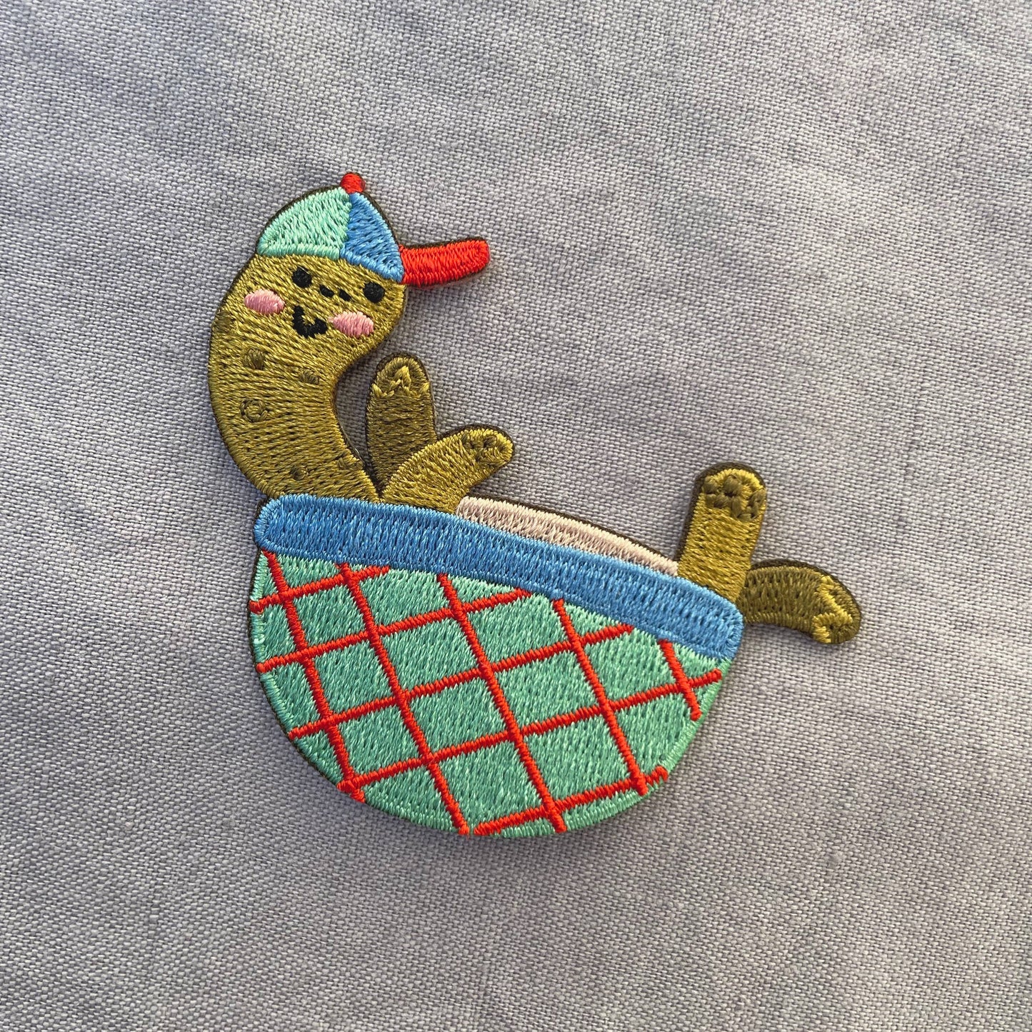 Bügelbild - Schildkröte mit Cap