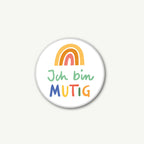 Magnet Ich bin mutig von VIERUNDFÜNFZIG 37 mm