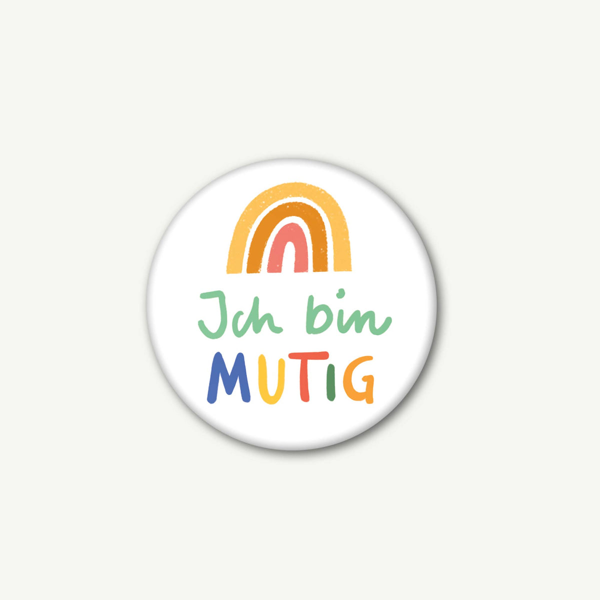 Magnet Ich bin mutig von VIERUNDFÜNFZIG 37 mm