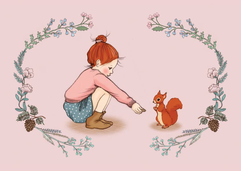 Eichhörnchen-Mädchen