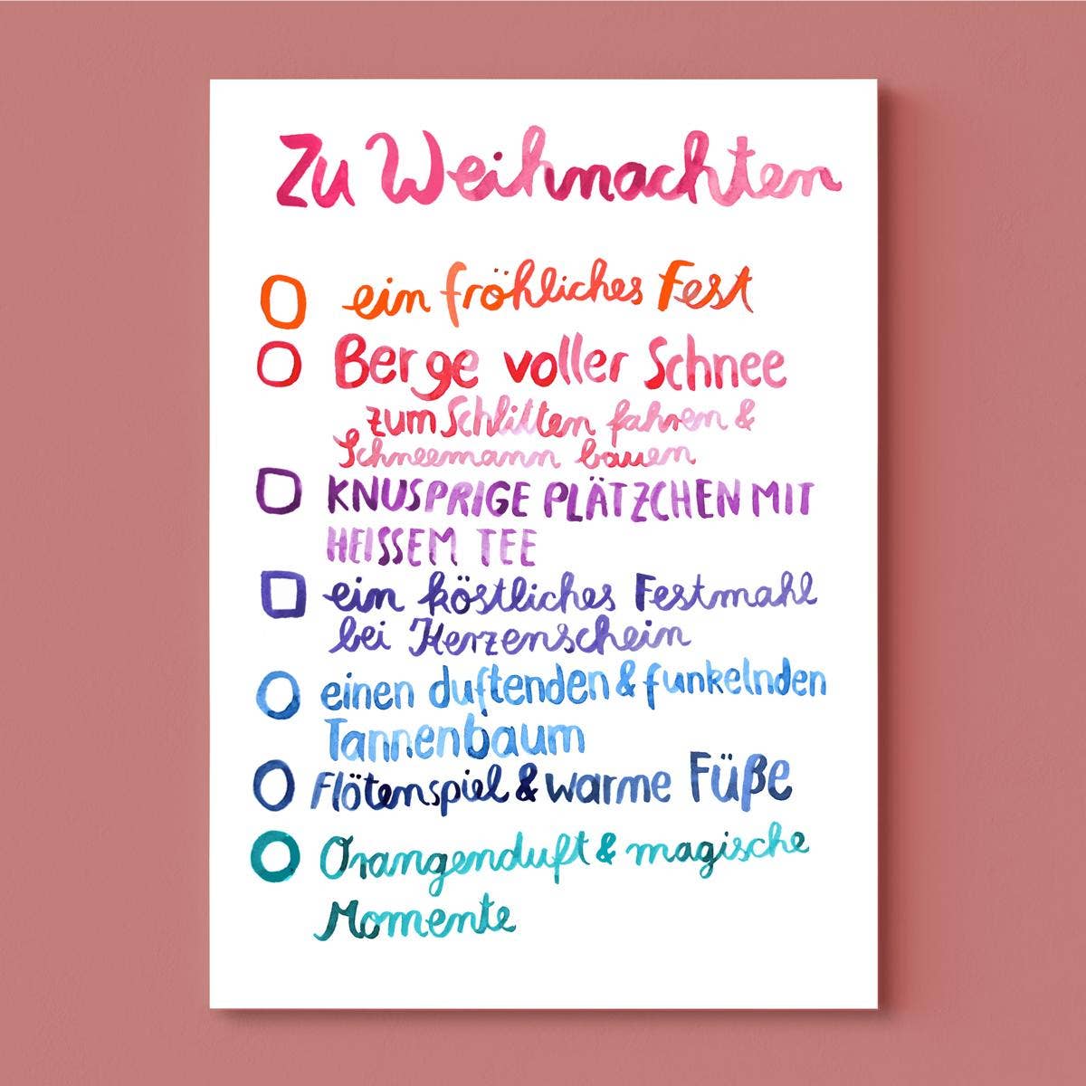 Weihnachtswünsche A6