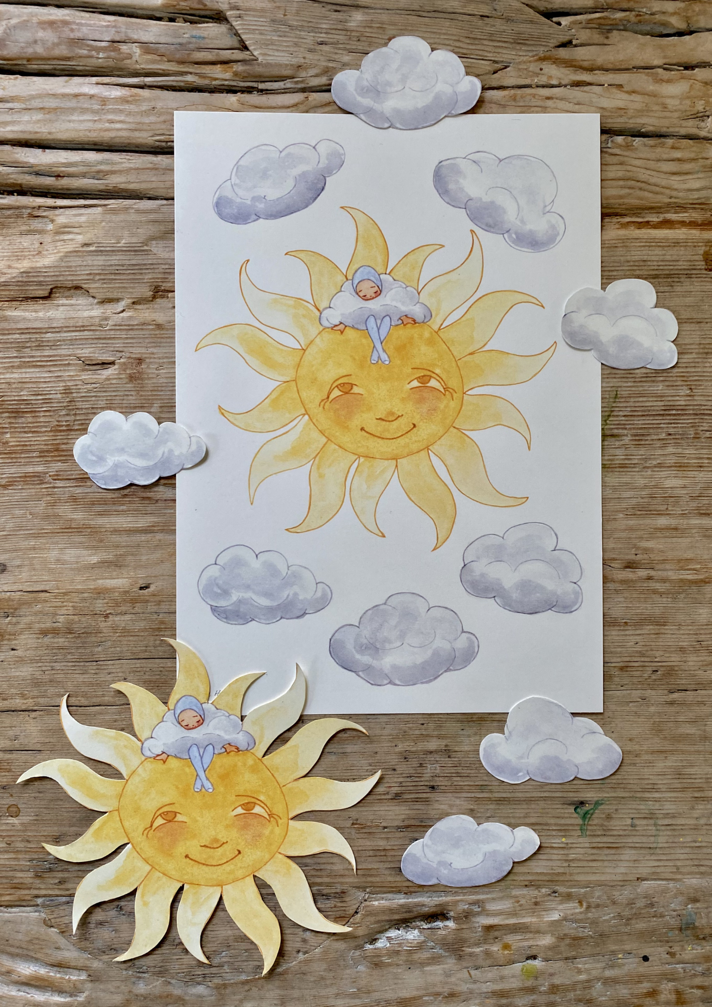 Bastelbogen - Miss Sunshine